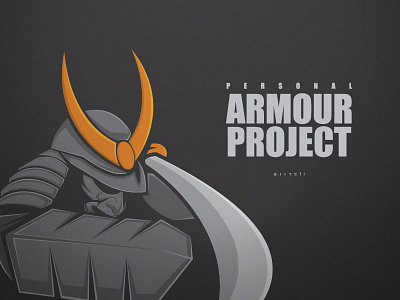 Armour Project - 3 armor armour armour project esport logo logo project mascot logo personal project samurai logo samurai mascot
