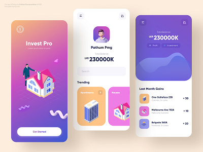 Invest Pro - Mobile App Concept Design