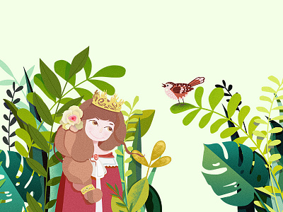 The princess and the Nightingale illustration practice