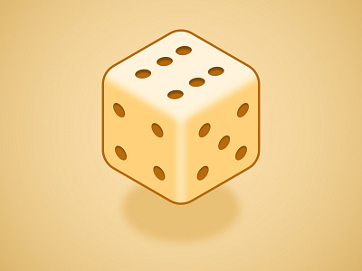 Golden Die 3d design dice die game gold graphic design illustration luck