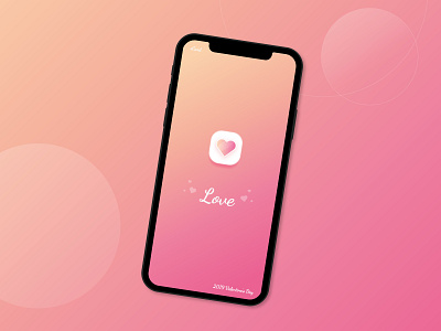 Valentine Splash Screen app branding connection design fav heart icon landing love page reader share splash valentine