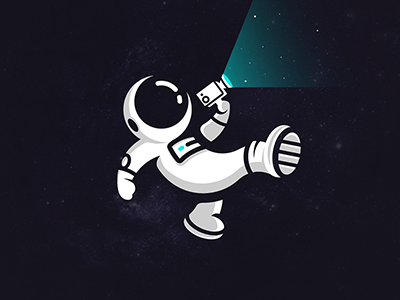 Astronaut Mascot . astronaut brand company design logo mascot space video videomaker