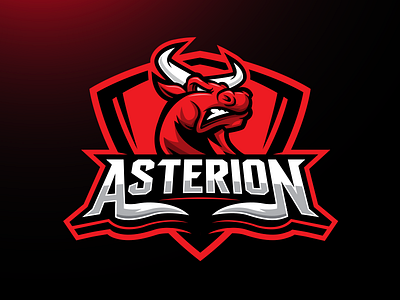 Asterion brand branding bull esport game identity logo logotype mascot sport team youtube