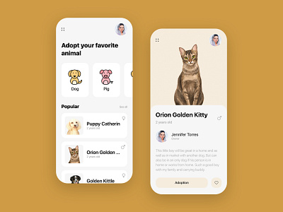 Pet's Care App android animal animal adopt animal app design animals animap adoption app design creative app ios mobile app design mobile app development company mobile application design modern onboarding pet adoption pet app pet care uiux web development company