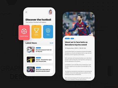 Sports App android application design design ios mobile app design mobile application design new news news app sport sport app sports sports app sports design ui design uidesign uidesigner uiux