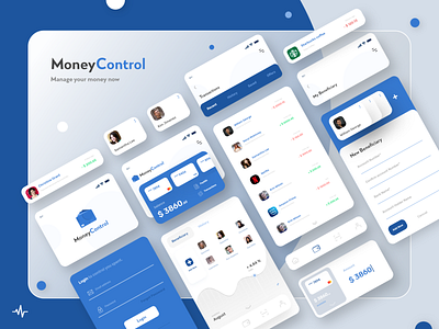 Money Control - Mobile Banking App banking banking app bankingapp mobile app development company mobile banking ui uiux