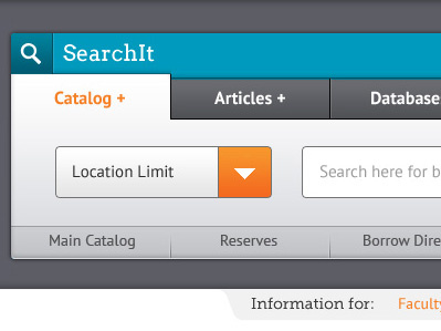 Library Search search ui website