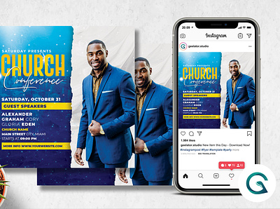 Church Conference Flyer Template church conference faith flyer worship