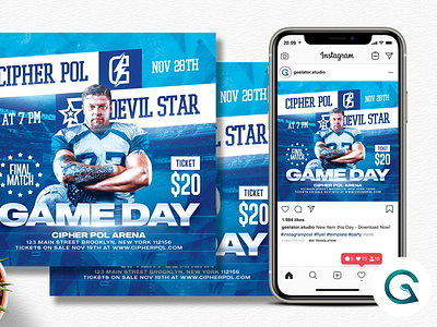 American Football Flyer Template