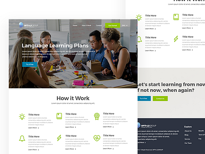 Web Learning Language language learning ui uidesign ux uxdesign webdesign website