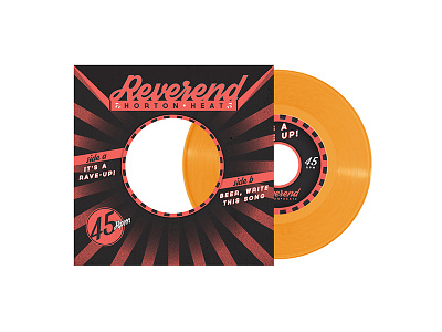 2015 reverend horton heat rsd 7" layout print typography vinyl