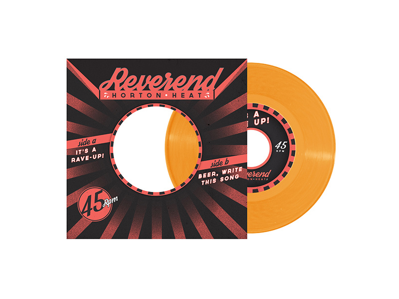 2015 reverend horton heat rsd 7" print typography layout vinyl