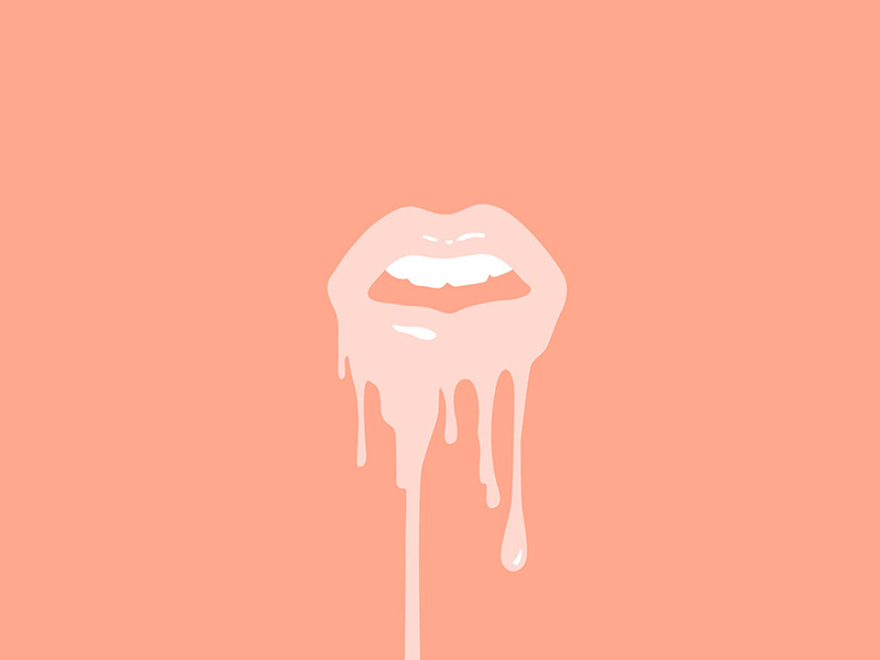 drip illustrator vector graphic minimal illustration lips