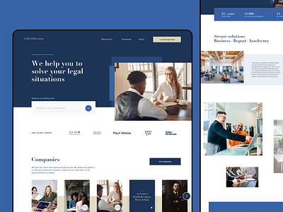 Law companies website attorney homepage landing law law firm lawyer legal portal ui web website