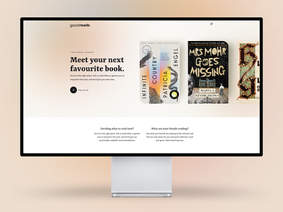 Goodreads Homepage Redesign