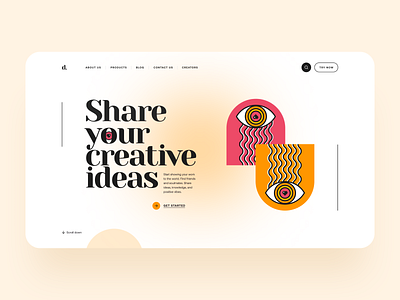 Creative Blog Landing Page