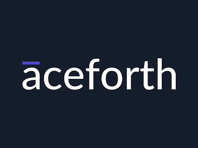Aceforth Logotype - Dark Version
