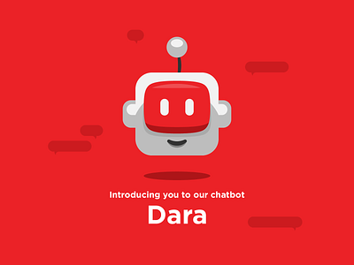 Dara - Chatbot bot branding characterdesign chatbot design icon illustration minimal robot vector