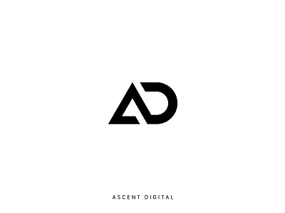 Logo - Ascent Digital design logo monogram