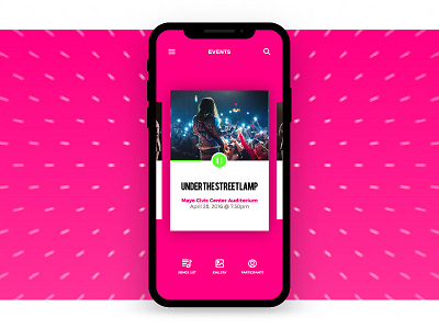 BookMe booking app events mobile app music ui ux user interface