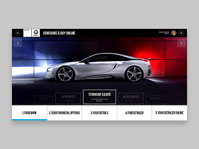 Car Configurator ui ux web desgin