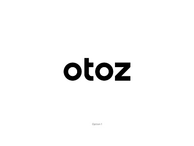 otoz logo design logo minimal monochrome typography