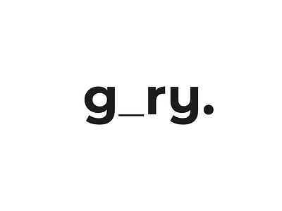 g_ry. Branding branding design minimal motion graphics portfolio typography
