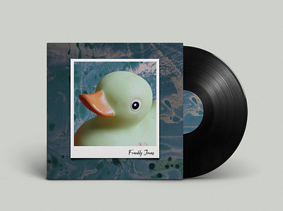 Vinyl LP Cover Design design duck grunge lp cover minimal vinyl