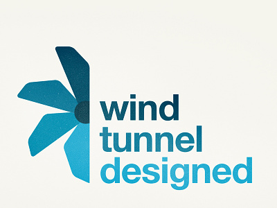 Wind Tunnel Logo clean cycling engeneering fast helvetica logo modern simple tunnel wind