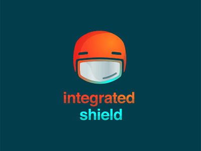 Logo & Tech Icon For a Bike Helmet w/ Integrated Shield