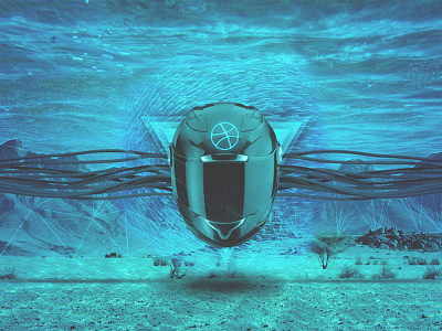 DRBBBZ debut dribbble helmet underwater wires