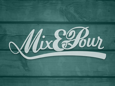 Mix Pour Logo hipster logo mix pour stupid