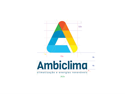 Ambiclima Logotype a adobe brand branding c climatization cold design heat idenity illustrator letter logo logotype photoshop renewable energy