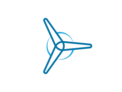 Wind Turbine Logo Concept adobe brand branding design illustrator logo minimal vector wind wind turbine