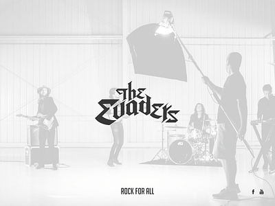 The Evaders - Rock band logo