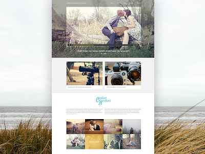 Wedding Photography Website focus lab gallery landing page minimal photography photography website portfolio simple web design wedding website