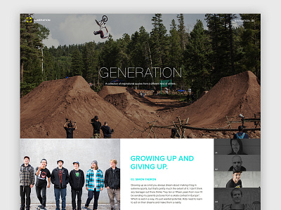 Generation: Hero blog blog design dark extreme sports focus lab gallery hero images modern sports web design