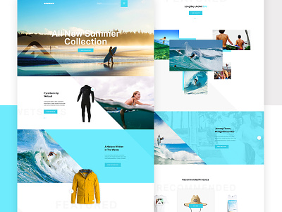 Quiksilver Full angles commerce e commerce landing product page quicksilver shopping summer surf surfing waves website