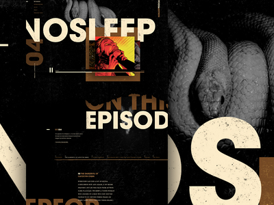 Mocktober 2018 - The No Sleep Podcast dark grit halloween media mocktober podcast spooky story textures web design website