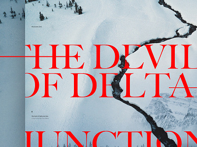 The Devil of Delta Junction - Mocktober 2019 collage dark imagery mocktober snow story typography website