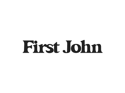 First John bible book christian church custom first john ministry new testament scripture typography