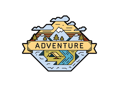 Adventure adventure campfire explore haymaker illustration mountain tent