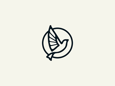 Free People Rejected Mark bird branding christian church fly freedom hope icon lark logo sparrow