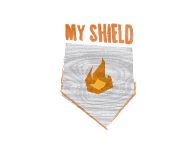 My Shield 114 119 flame psalm shield texture verse