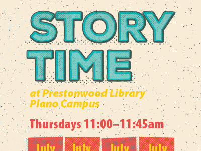 Prestonwood Summer Reading book half tone library reading story summer time vector