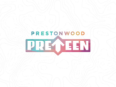 Preteen (re)Brand arrow church color custom logo ministry preteen type typography