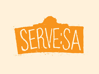 Serve: San Antonio alamo almost a disaster cerveza logo