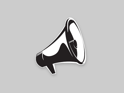 #HYPE illustration inking logo megaphone vector