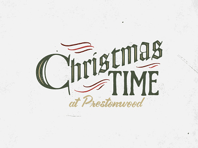 Christmas Time christmas holiday prestonwood time typography