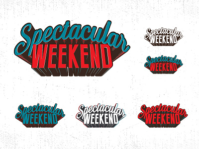 Even More Super Spectacular! 3d comic book depth illustrator letter logo spectacular typography weekend